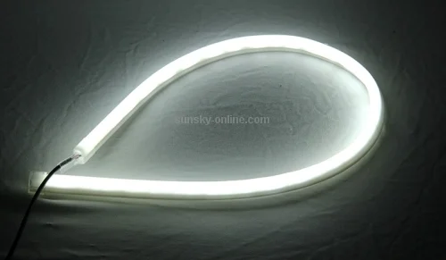 CMS1086_6.webp 2 PCS 12V Car Daytime Running Lights Soft Article Lamp, White + Yellow Light, Length: 85cm - Image 7