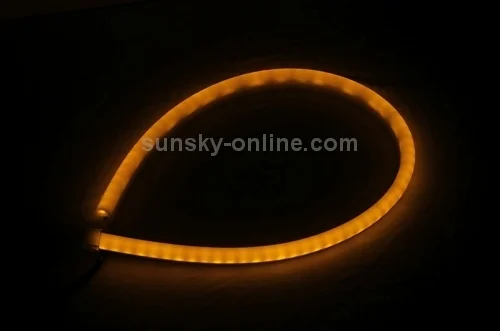 CMS1086_7.webp 2 PCS 12V Car Daytime Running Lights Soft Article Lamp, White + Yellow Light, Length: 85cm - Image 8