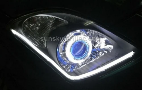 CMS1086_8.webp 2 PCS 12V Car Daytime Running Lights Soft Article Lamp, White + Yellow Light, Length: 85cm - Image 9