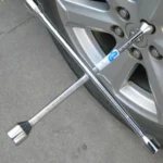 Compact Universal Tire Iron Lug Wrench with 17mm 19mm 21mm 23mm Socket Adapters - Image 6