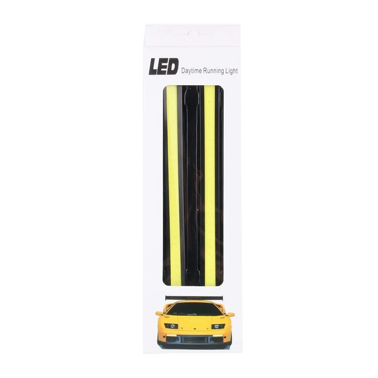 CMS1138_5.webp 2 PCS 6W 400 LM 6000K DRL COB White Light Bar Car Light Source Waterproof Daytime Running Lights, DC 12V - Image 6