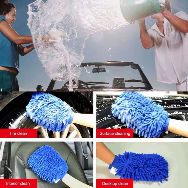 CMS1147_4.webp KANEED Microfiber Dusting Mitt Car Window Washing Home Cleaning Cloth Duster Towel Gloves (Random Color Delivery) - Image 5