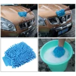 KANEED Microfiber Dusting Mitt Car Window Washing Home Cleaning Cloth Duster Towel Gloves (Random Color Delivery) - Image 6