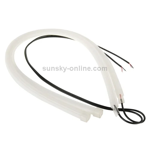 CMS1173_1.webp 2 PCS 12V Car Daytime Running Lights Soft Article Lamp, Blue Light, Length: 30cm - Image 2