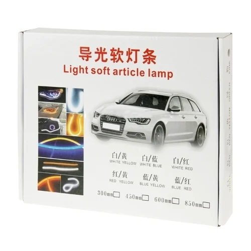 CMS1173_6.webp 2 PCS 12V Car Daytime Running Lights Soft Article Lamp, Blue Light, Length: 30cm - Image 7