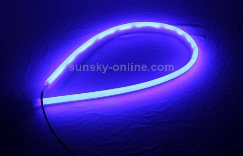 CMS1173_7.webp 2 PCS 12V Car Daytime Running Lights Soft Article Lamp, Blue Light, Length: 30cm - Image 8