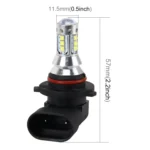 9006 50W 500 LM 6000K Car Fog Light with 16 CREE Lamps, DC 12V-24V - Image 2