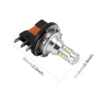 2 PCS H15 50W 500 LM 6000K Car Fog Light with 16 CREE Lamps, DC 12V-24V - Image 5
