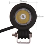 DC 9-32V 10W 1000LM 6500K Waterproof Vehicle Car Boat Marine External Work Lights Emergency Lights 30 Degrees Spot Light LED Car Bulbs with 1 Intense CREE LED Lights - Image 2