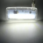 2 PCS Car DC12V / 1.5W / 6000K / 100LM LED Vanity Mirror Lamp Makeup Mirror Light with 18 SMD-3014 Lamps for BMW E93, White Light - Image 7