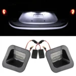 2 PCS DC12V / 2W / 6000K / 120LM Car LED License Plate Light 18LEDs SMD-3528 Lamps for Dodge, White Light