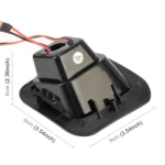 2 PCS DC12V / 2W / 6000K / 120LM Car LED License Plate Light 18LEDs SMD-3528 Lamps for Dodge, White Light - Image 3