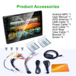 HD 9 inch Universal Car Android 8.1 Radio Receiver MP5 Player, Support FM & Bluetooth & TF Card & GPS - Image 15