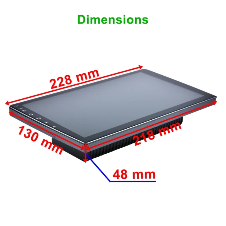 CMS1253_2.webp HD 9 inch Universal Car Android 8.1 Radio Receiver MP5 Player, Support FM & Bluetooth & TF Card & GPS - Image 3