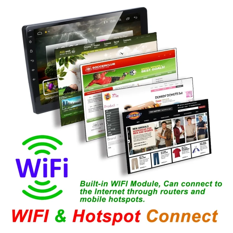 CMS1261_8.webp HD 10.1 inch Universal Car Android 8.1 Radio Receiver MP5 Player, Support FM & Bluetooth & TF Card & GPS - Image 9