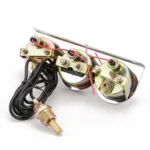 52mm 12V Universal Car Modified Triple Meter 3 in 1 Gauge Oil Press Gauge + Water Temperature Gauge + Ammeter, with Sensor - Image 3