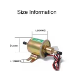 HEP-02A 24V Electric Fuel Pump for Car modification(Gold) - Image 5