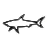 Shark Shape Car Metal Body Decorative Sticker - Image 2
