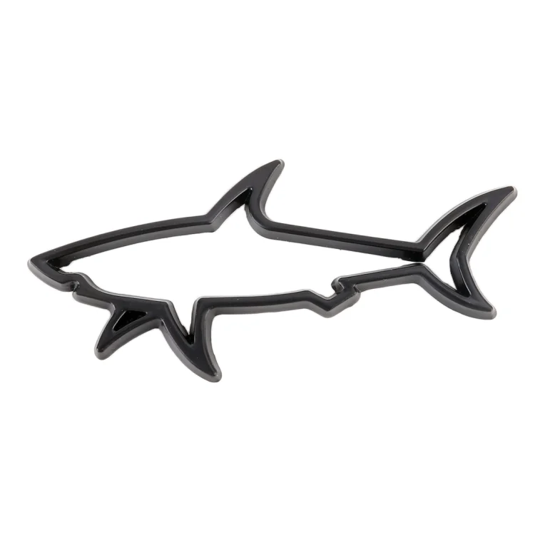 CMS1360_1.webp Shark Shape Car Metal Body Decorative Sticker - Image 2