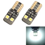 2 PCS T10 / W5W / 168 / 194 DC12V / 1.6W / 6000K / 130LM 4LEDs SMD-3030 Car Clearance Light, with Decoder