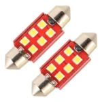 2 PCS 36mm DC12V / 2.2W / 6000K / 180LM 6LEDs SMD-3030 Car Reading Lamp - Image 2