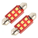 2 PCS 39mm DC12V / 2.2W / 6000K / 130LM 6LEDs SMD-3030 Car Reading Lamp - Image 2