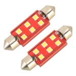 2 PCS 41mm DC12V / 2.2W / 6000K / 130LM 6LEDs SMD-3030 Car Reading Lamp - Image 2