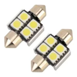 10 PCS 31mm DC12V / 2W / 7000K / 80LM 4LEDs SMD-5050 Car Reading Lamp - Image 2