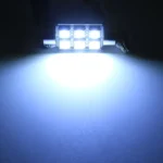 10 PCS 31mm DC12V / 2W / 7000K / 80LM 4LEDs SMD-5050 Car Reading Lamp - Image 5
