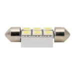 10 PCS 36mm DC12V / 2W / 7000K / 80LM 6LEDs SMD-5050 Car Reading Lamp - Image 4