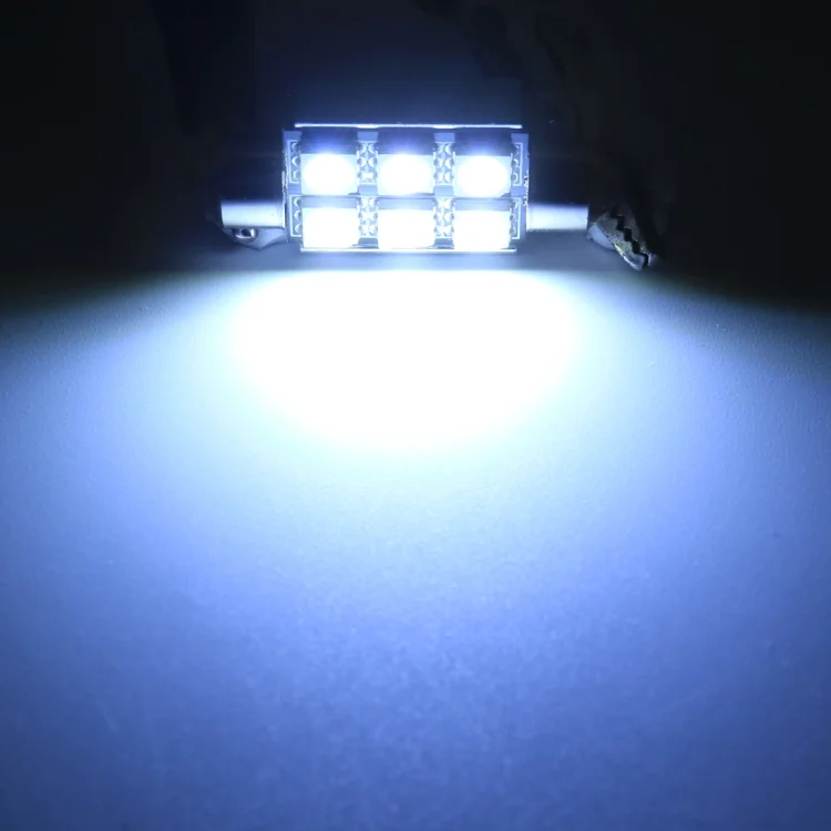 CMS1434WL_4.webp 10 PCS 41mm DC12V / 2W / 7000K / 80LM 8LEDs SMD-5050 Car Reading Lamp - Image 5