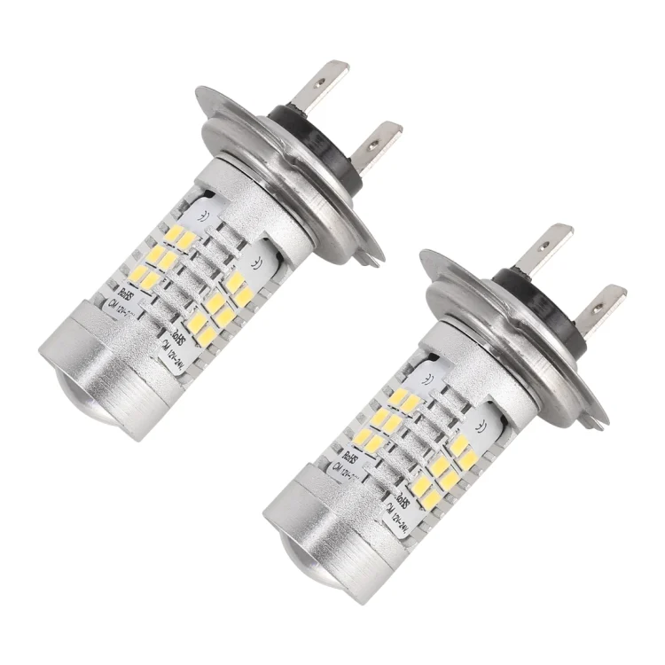 CMS1438WL_1.webp 2 PCS H7-2835 10.5W 780LM 6500K 21 SMD 2835 LEDs Car DRL Headlights, DC 12~24V - Image 2