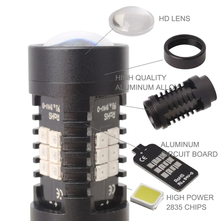 CMS1443RL_2.webp 2 PCS 7443-T20-2835 10.5W 21 LEDs LED Car Brake Light DC 12~24V - Image 3