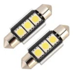 10 PCS 36mm DC12V / 1.7W / 7000K / 70LM 3LEDs SMD-5050 Car Reading Lamp - Image 2