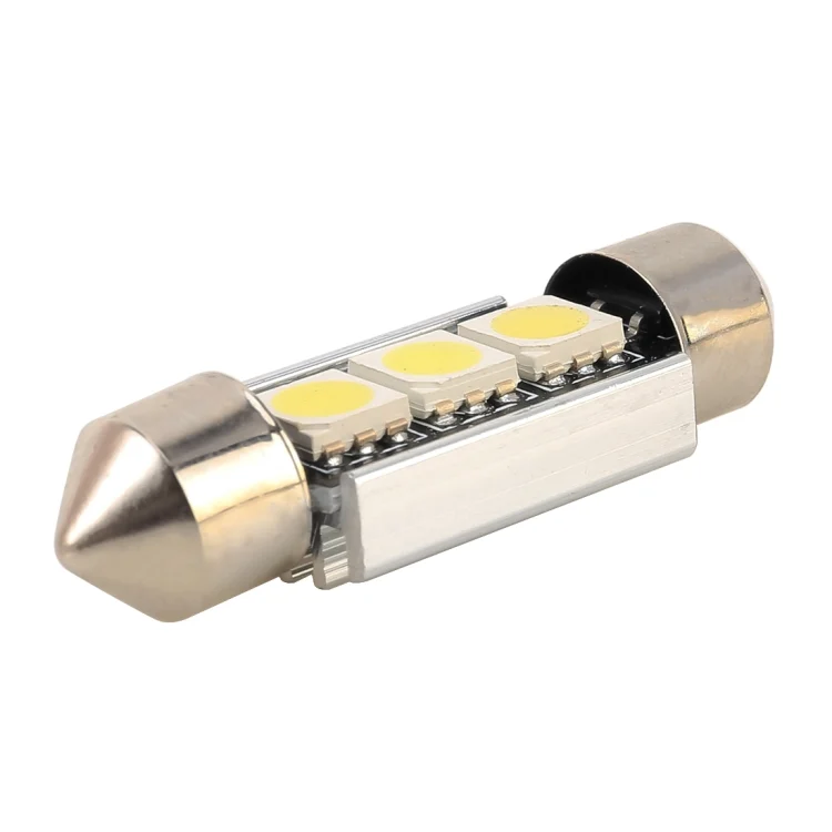 CMS1451WL_3.webp 10 PCS 36mm DC12V / 1.7W / 7000K / 70LM 3LEDs SMD-5050 Car Reading Lamp - Image 4
