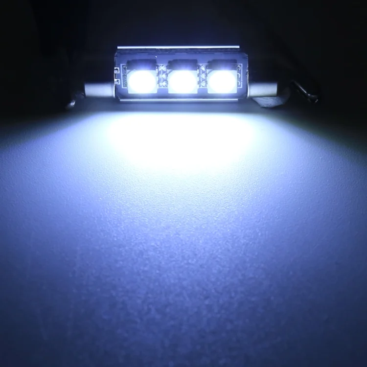 CMS1451WL_4.webp 10 PCS 36mm DC12V / 1.7W / 7000K / 70LM 3LEDs SMD-5050 Car Reading Lamp - Image 5