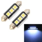 10 PCS 39mm DC12V / 1.7W / 7000K / 70LM 3LEDs SMD-5050 Car Reading Lamp