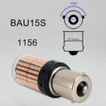 2 PCS 1156 / BA15S DC12V / 18W / 1080LM Car Auto Turn Lights with SMD-3014 Lamps - Image 4