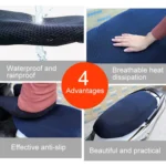 Waterproof Motorcycle Sun Protection Heat Insulation Seat Cover Prevent Bask In Seat Scooter Cushion Protect, Size: L, Length: 70-77cm; Width: 40-50cm - Image 6