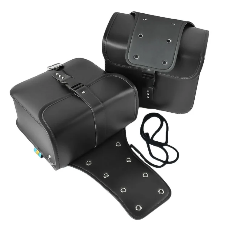 CMS1493B_1.webp Motorcycle Accessories Modified Side of the Box Leather Bag Knight Bag Kit - Image 2