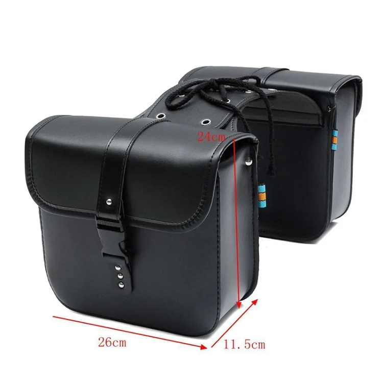 CMS1493B_4.webp Motorcycle Accessories Modified Side of the Box Leather Bag Knight Bag Kit - Image 5