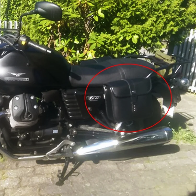 CMS1493B_5.webp Motorcycle Accessories Modified Side of the Box Leather Bag Knight Bag Kit - Image 6