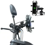 Motorcycle X Shape Aluminum Alloy Phone Bracket 5V 2.1A Phone Charger
