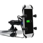 Motorcycle X Shape Aluminum Alloy Phone Bracket 5V 2.1A Phone Charger - Image 11