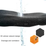 Motorcycle Breathable Sunscreen Double Layer 3D Honeycomb Small Hole Polyester Cushion Mesh, Size: XXL, Length: 92cm; Width: 55cm - Image 3