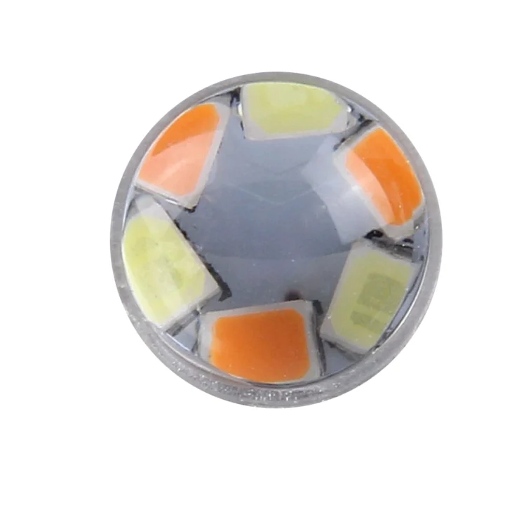 CMS1555_2.webp 2 PCS T25/3157 10W 1000 LM 6000K White + Yellow Light Turn Signal Light with 42 SMD-2835-LED Lamps And Len. DC 12-24V - Image 3