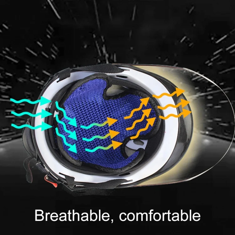 CMS1563B_6.webp Motorcycle Helmet 3D Honeycomb Mesh Mat Heat-proof Breathable Pad - Image 7