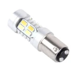 2 PCS 1157 10W 1000 LM 6000K White + Yellow Light Turn Signal Light with 20 SMD-5730-LED Lamps And Len. DC 12-24V - Image 2