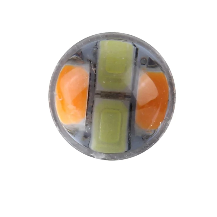 CMS1567_2.webp 2 PCS 1157 10W 1000 LM 6000K White + Yellow Light Turn Signal Light with 20 SMD-5730-LED Lamps And Len. DC 12-24V - Image 3