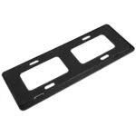 2 PCS Car License Plate Carbon Fiber Bracket Frame Holder Stand Mount(Black) - Image 3